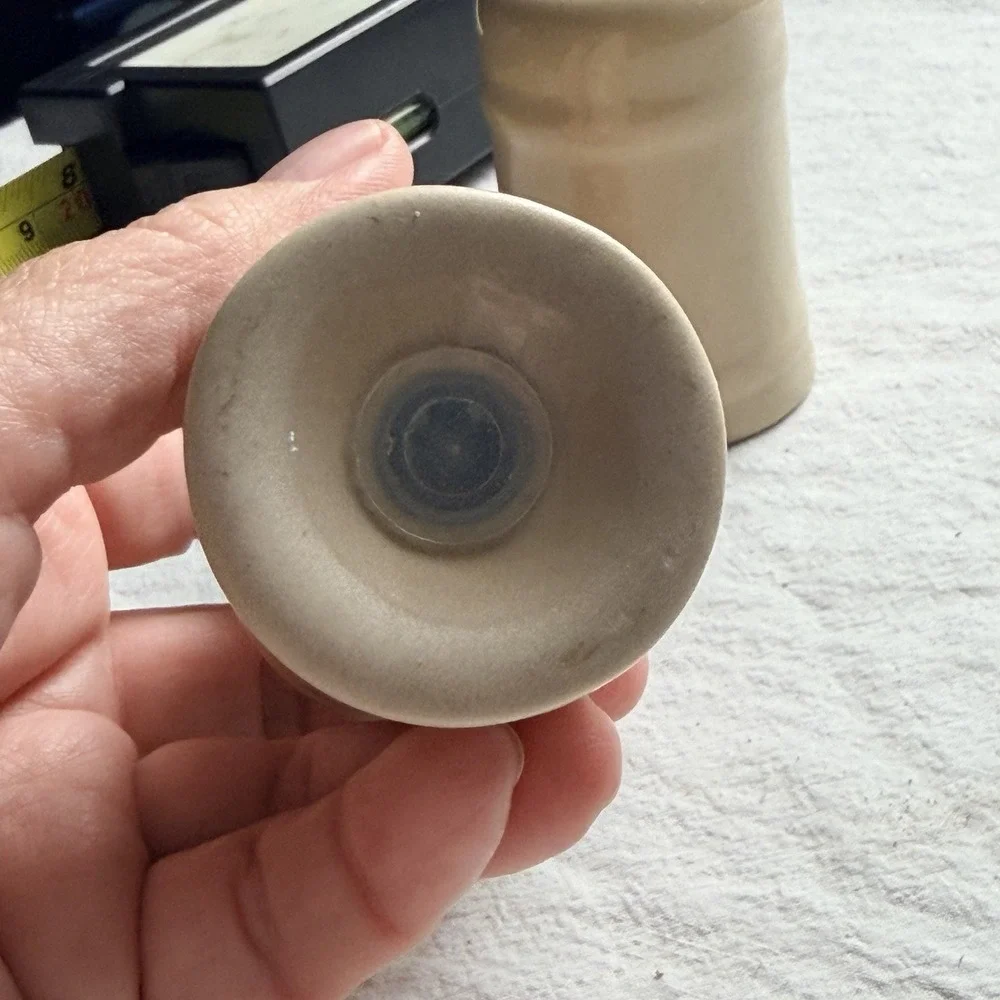 Ivory Ceramic Salt And Pepper Shakers Vintage